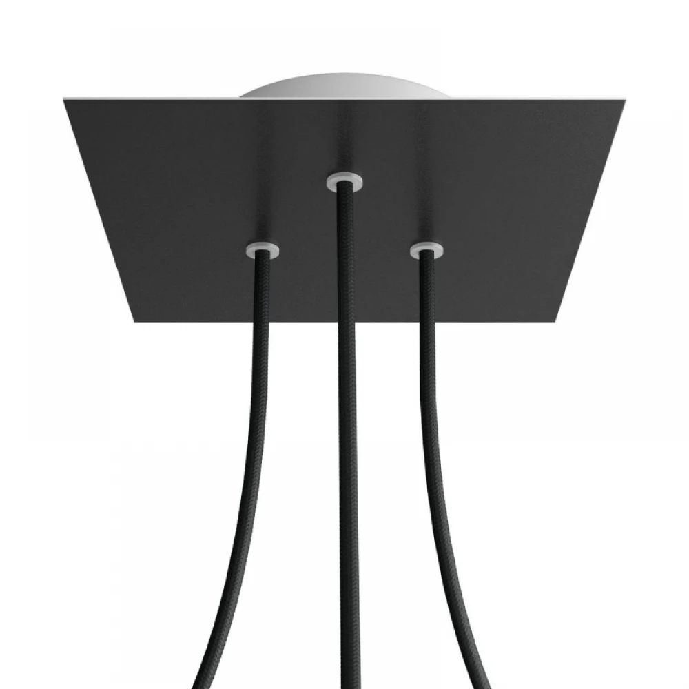 Ροζέτα Rose-One 200mm Τετράγωνη με 3 Τρύπες Σε Διάφορα Σχέδια - Creative Cables