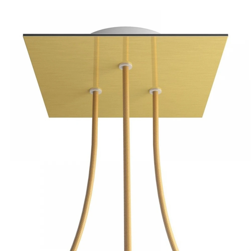 Ροζέτα Rose-One 200mm Τετράγωνη με 3 Τρύπες Σε Διάφορα Σχέδια - Creative Cables