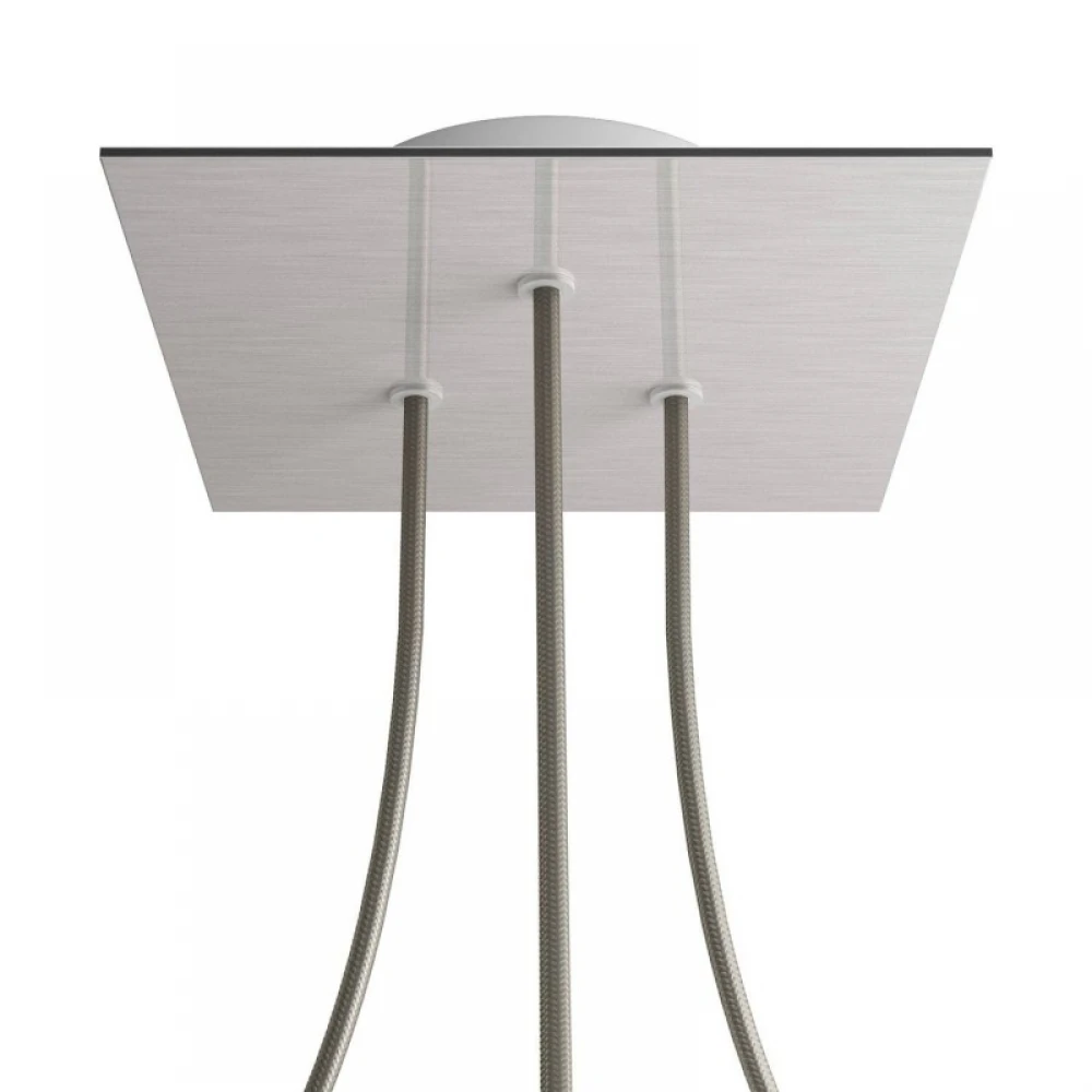 Ροζέτα Rose-One 200mm Τετράγωνη με 3 Τρύπες Σε Διάφορα Σχέδια - Creative Cables