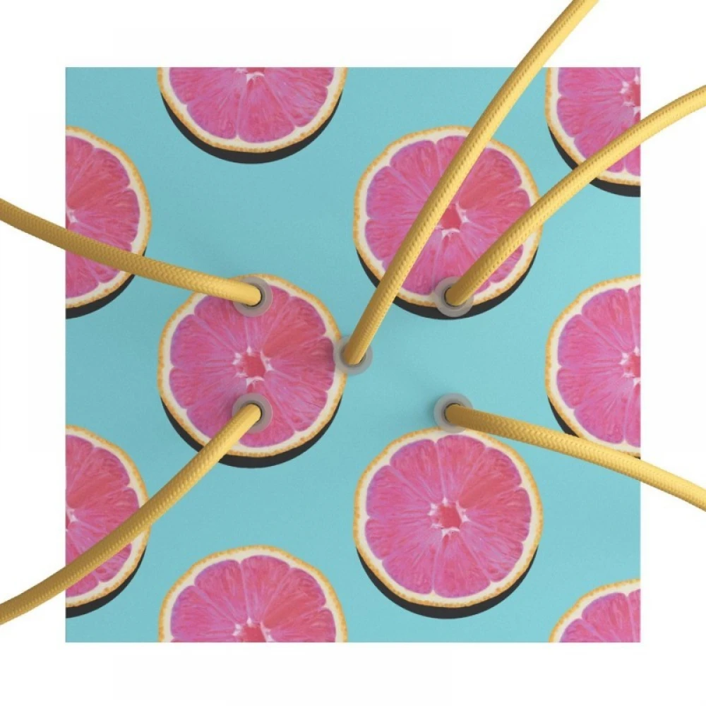 Ροζέτα Rose-One 200mm Τετράγωνη με 5 Τρύπες Στην Σειρά Σε Διάφορα Σχέδια - Creative Cables