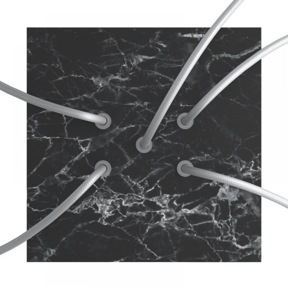 Ροζέτα Rose-One 200mm Τετράγωνη με 5 Τρύπες Στην Σειρά Σε Διάφορα Σχέδια - Creative Cables