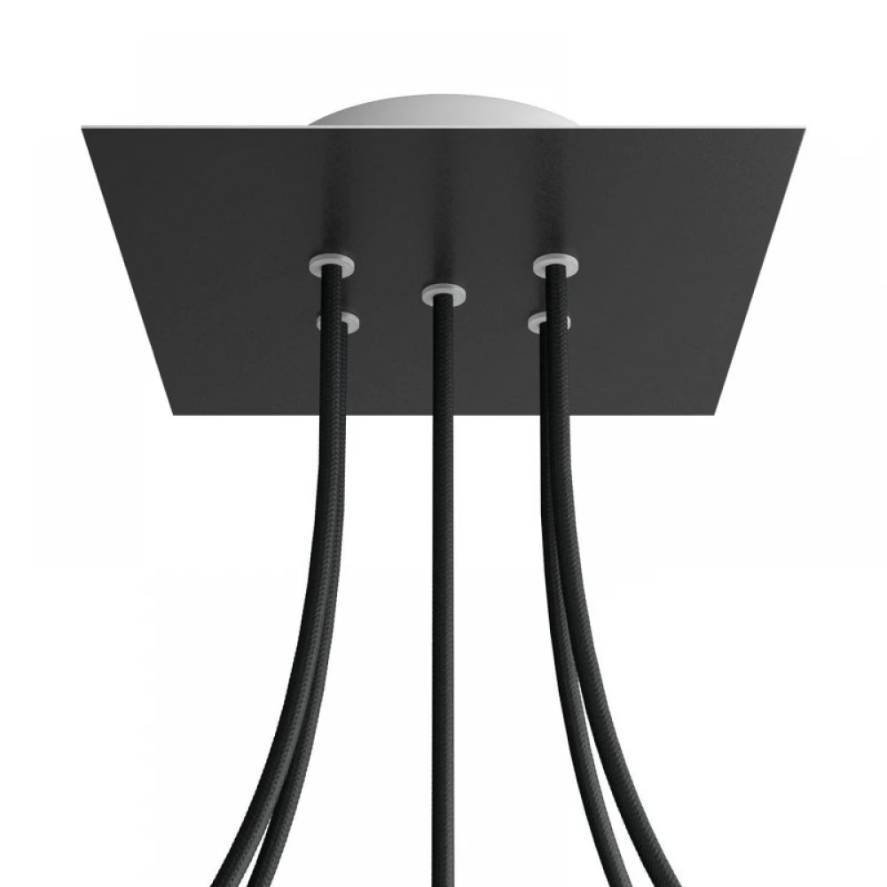 Ροζέτα Rose-One 200mm Τετράγωνη με 5 Τρύπες Στην Σειρά Σε Διάφορα Σχέδια - Creative Cables