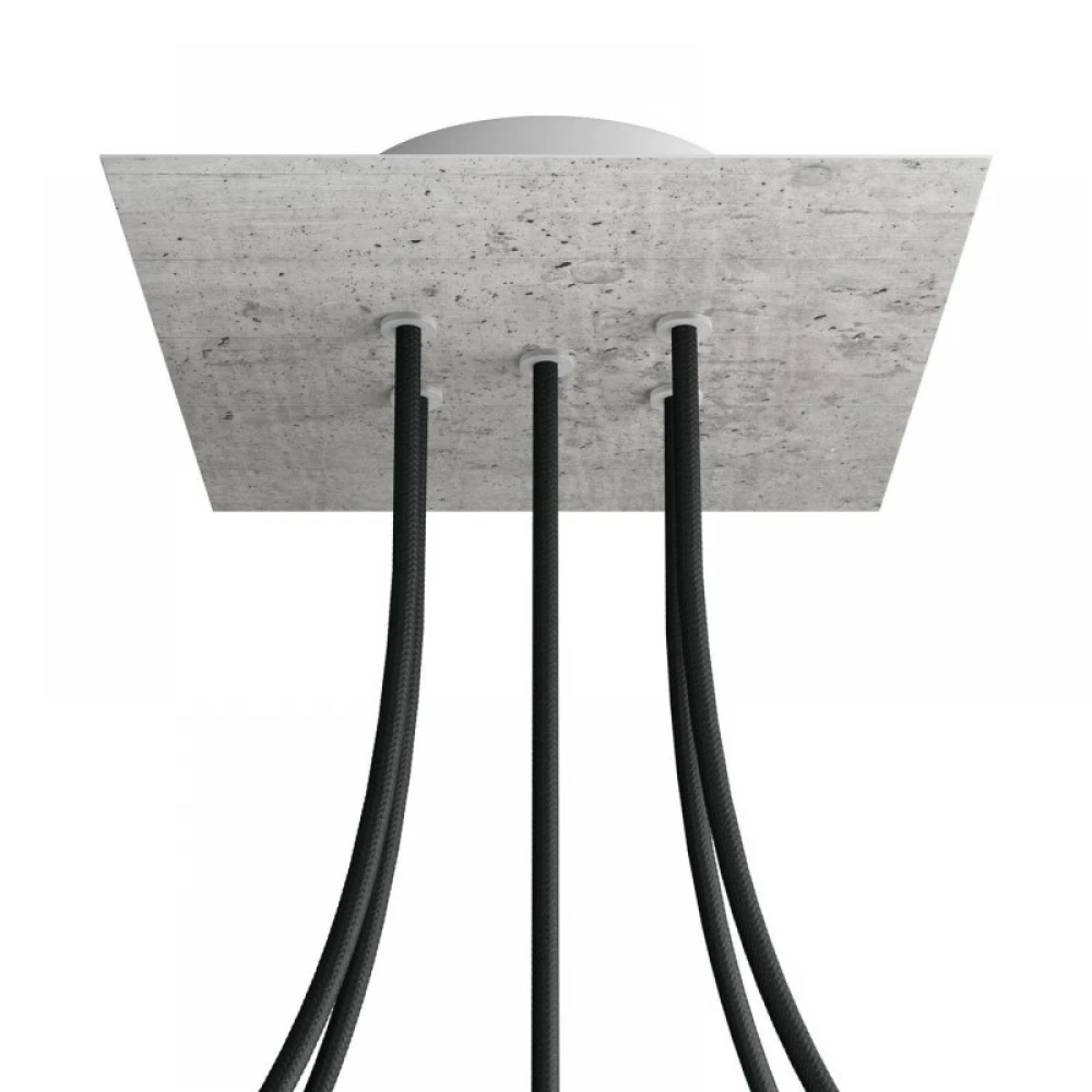 Ροζέτα Rose-One 200mm Τετράγωνη με 5 Τρύπες Στην Σειρά Σε Διάφορα Σχέδια - Creative Cables