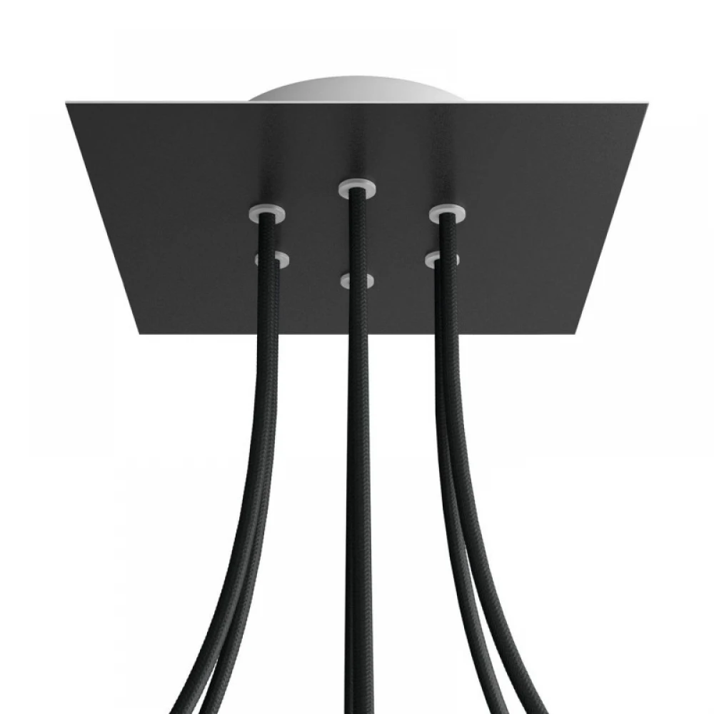 Ροζέτα Rose-One 200mm Τετράγωνη με 6 Τρύπες Στην Σειρά Σε Διάφορα Σχέδια - Creative Cables