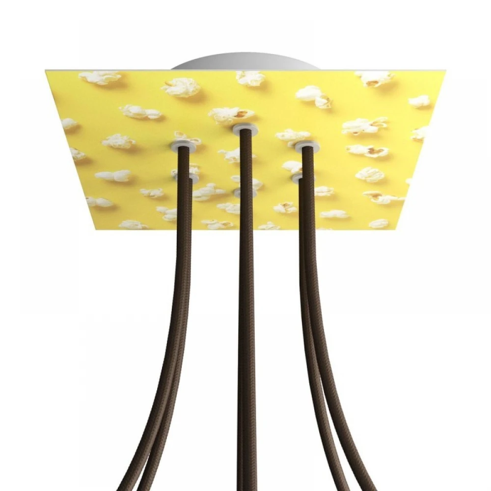 Ροζέτα Rose-One 200mm Τετράγωνη με 6 Τρύπες Στην Σειρά Σε Διάφορα Σχέδια - Creative Cables