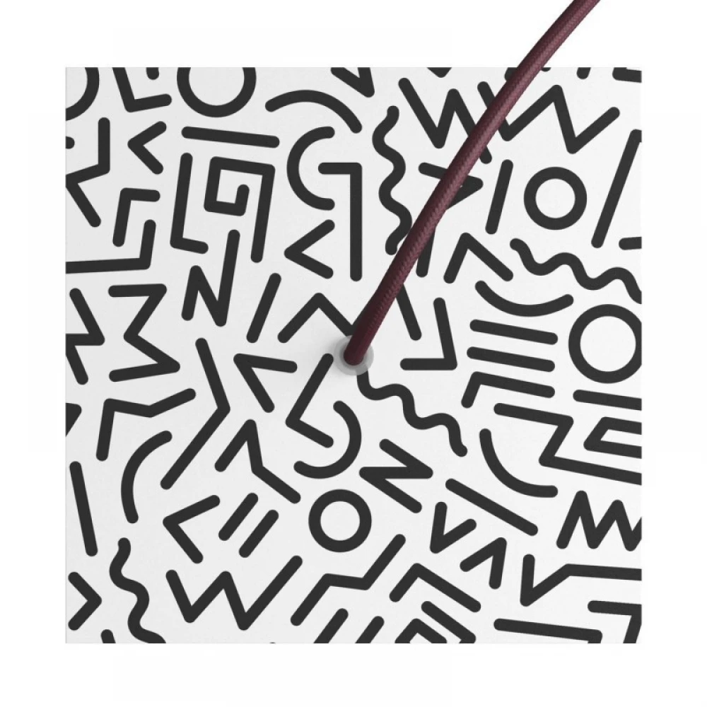 Ροζέτα Rose-One 200mm Τετράγωνη με 1 Τρύπα Σε Street Art Σχέδιο - Creative Cables