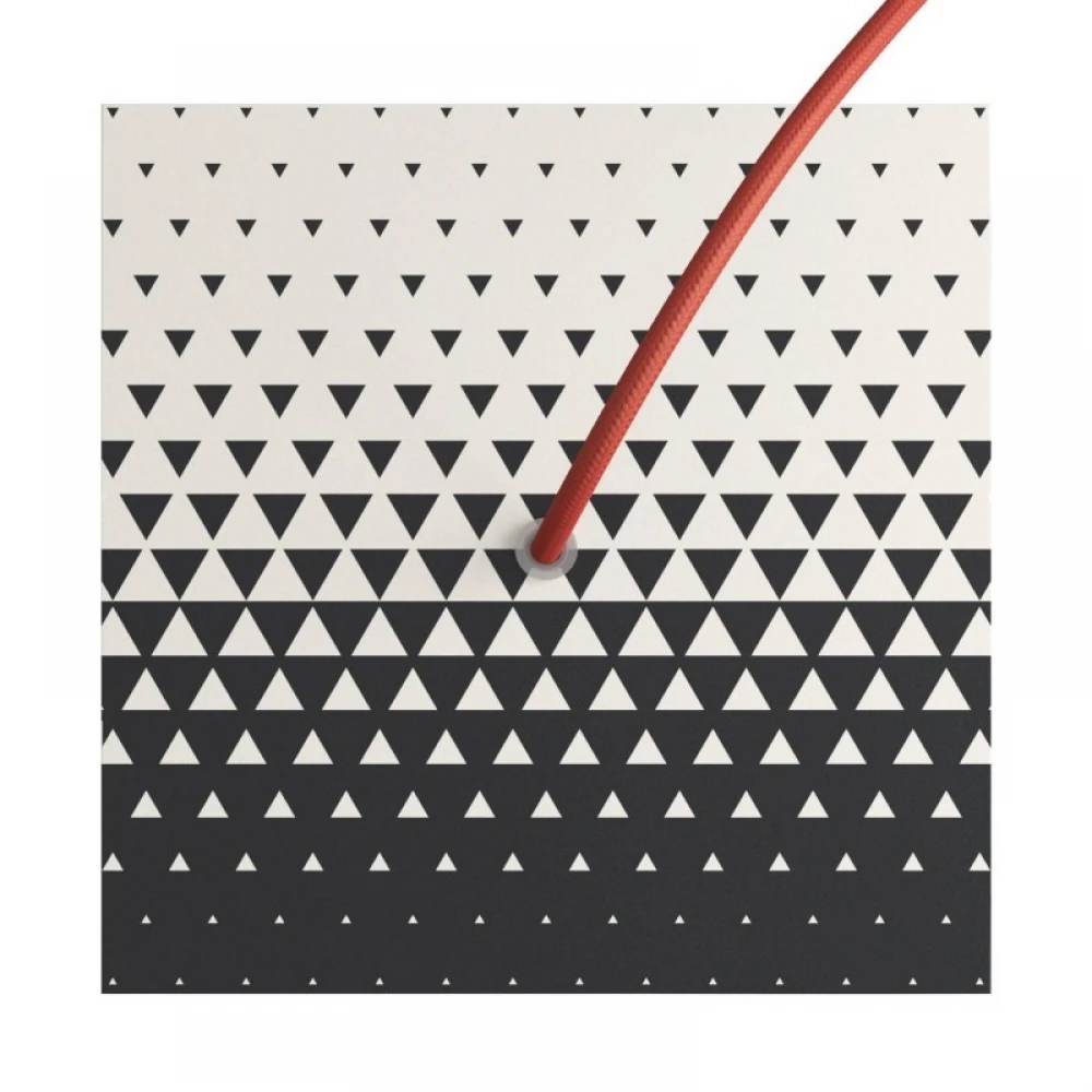 Ροζέτα Rose-One 200mm Τετράγωνη με 1 Τρύπα Σε Triangle Σχέδιo - Creative Cables