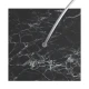 Ροζέτα Rose-One 200mm Τετράγωνη με 1 Τρύπα Σε Μαύρο Μάρμαρο Σχέδιo - Creative Cables