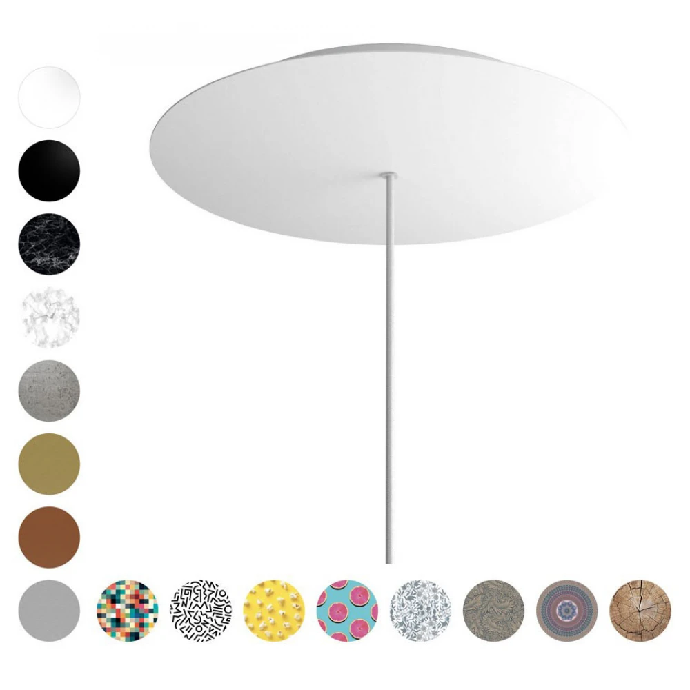 Ροζέτα Rose-One 400mm Στρογγυλή με 1 Τρύπα Σε Blossom Σχέδιo - Creative Cables