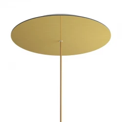 Ροζέτα Rose-One 400mm Στρογγυλή με 1 Τρύπα Σε Χρυσό Ματ Dibond Σχέδιo - Creative Cables
