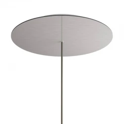 Ροζέτα Rose-One 400mm Στρογγυλή με 1 Τρύπα Σε Νικέλ Ματ Dibond Σχέδιo - Creative Cables