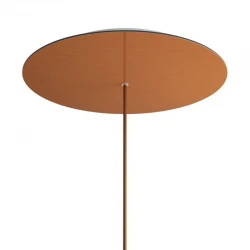 Ροζέτα Rose-One 400mm Στρογγυλή με 1 Τρύπα Σε Χάλκινο Ματ Dibond Σχέδιo - Creative Cables