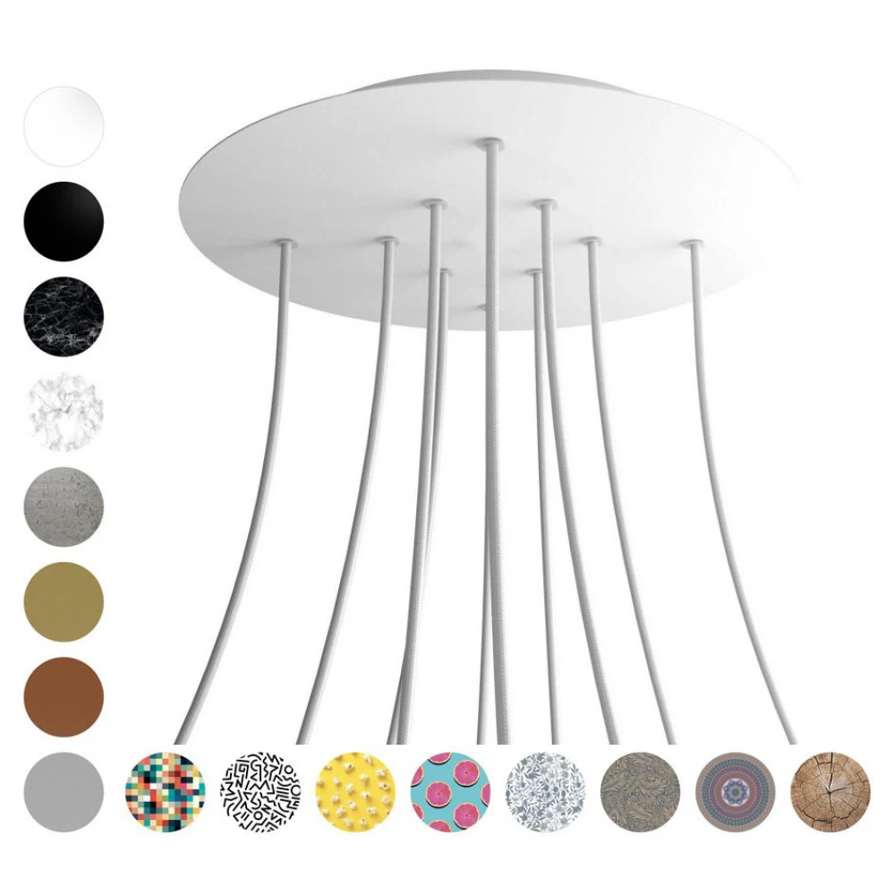 Ροζέτα Rose-One 400mm Στρογγυλή με 10 Τρύπες Σε Διάφορα Σχέδια - Creative Cables