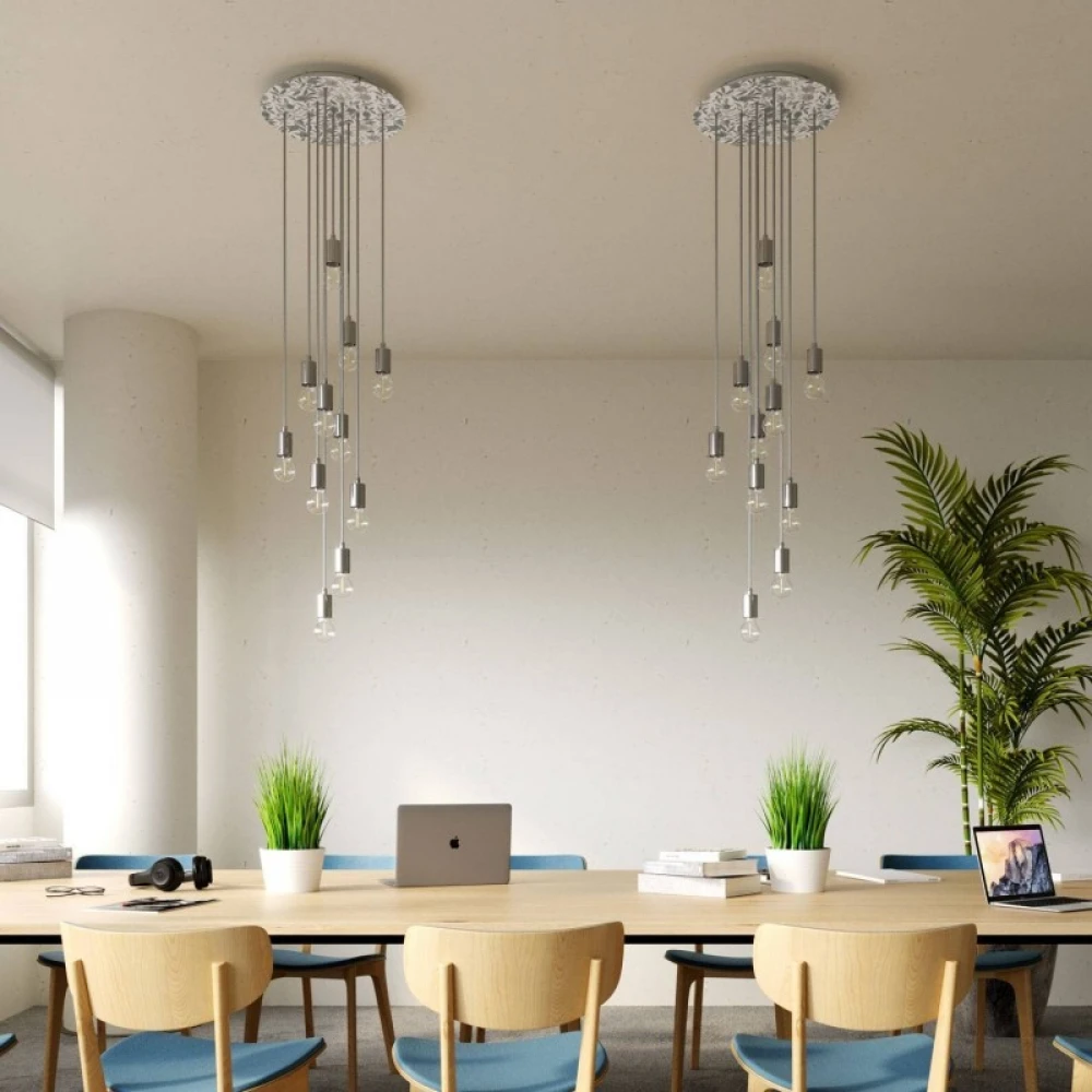 Ροζέτα Rose-One 400mm Στρογγυλή με 10 Τρύπες Σε Διάφορα Σχέδια - Creative Cables