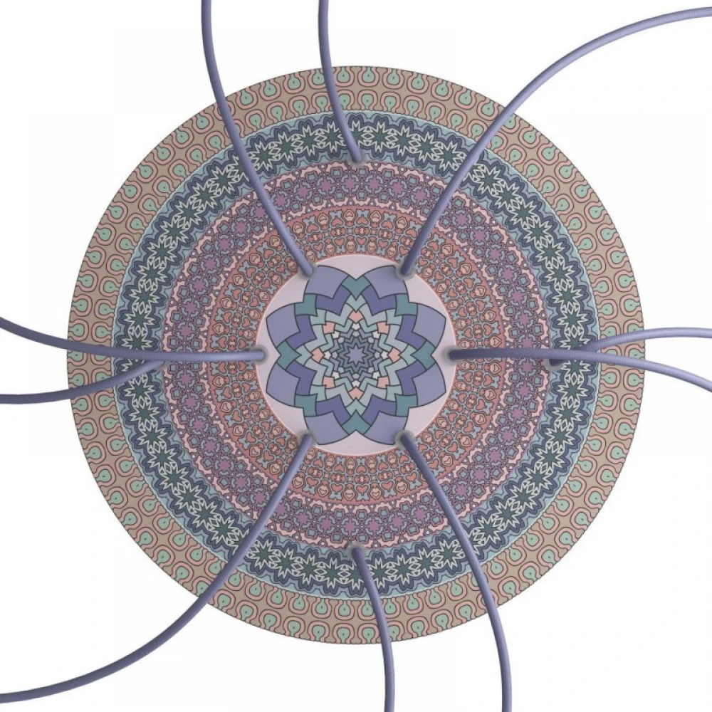 Ροζέτα Rose-One 400mm Στρογγυλή με 10 Τρύπες Σε Διάφορα Σχέδια - Creative Cables