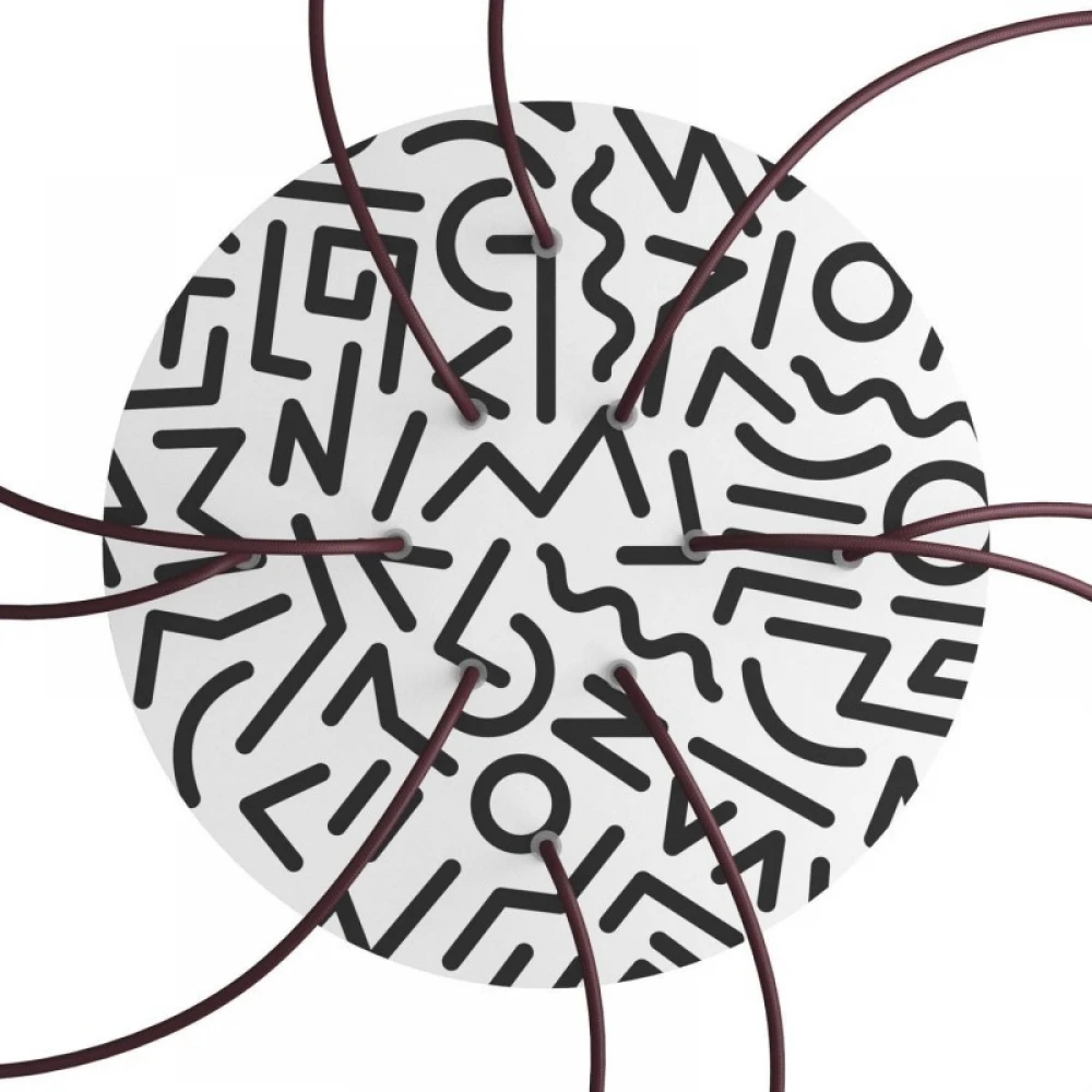 Ροζέτα Rose-One 400mm Στρογγυλή με 10 Τρύπες Σε Διάφορα Σχέδια - Creative Cables