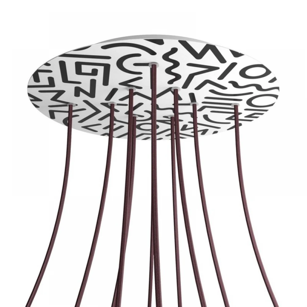 Ροζέτα Rose-One 400mm Στρογγυλή με 10 Τρύπες Σε Διάφορα Σχέδια - Creative Cables