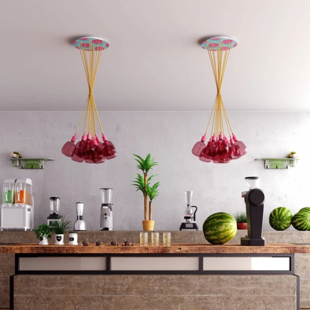 Ροζέτα Rose-One 400mm Στρογγυλή με 12 Τρύπες Λευκό - Creative Cables