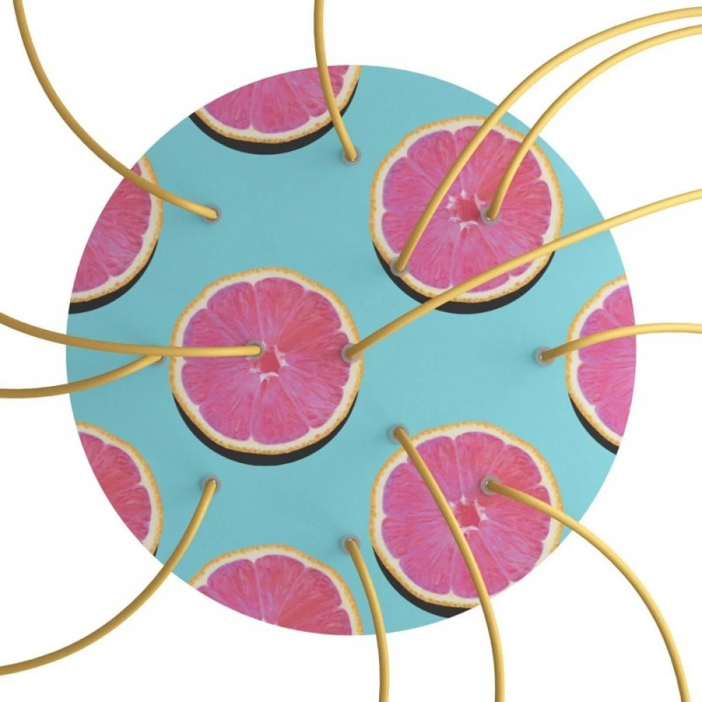 Ροζέτα Rose-One 400mm Στρογγυλή με 12 Τρύπες Πορτοκάλια - Creative Cables