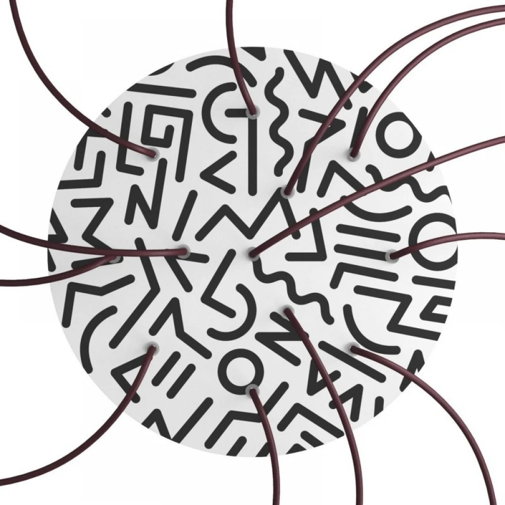 Ροζέτα Rose-One 400mm Στρογγυλή με 12 Τρύπες Street Art - Creative Cables