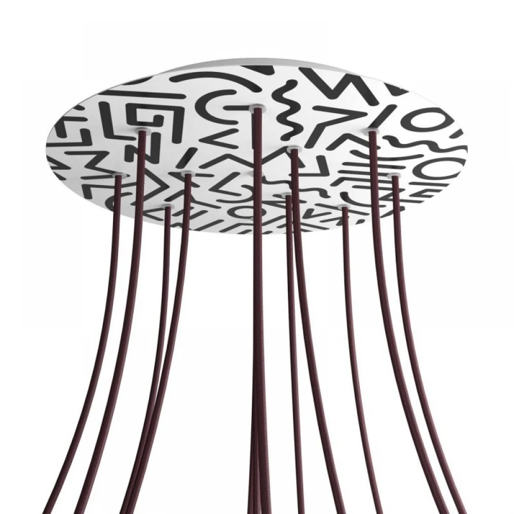 Ροζέτα Rose-One 400mm Στρογγυλή με 12 Τρύπες Street Art - Creative Cables