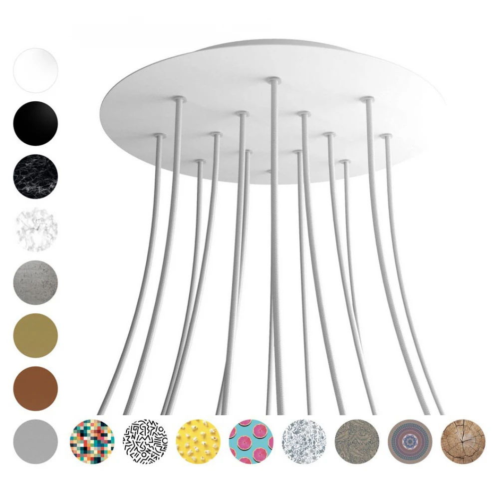 Ροζέτα Rose-One 400mm Στρογγυλή με 14 Τρύπες Σε Διάφορα Σχέδια - Creative Cables