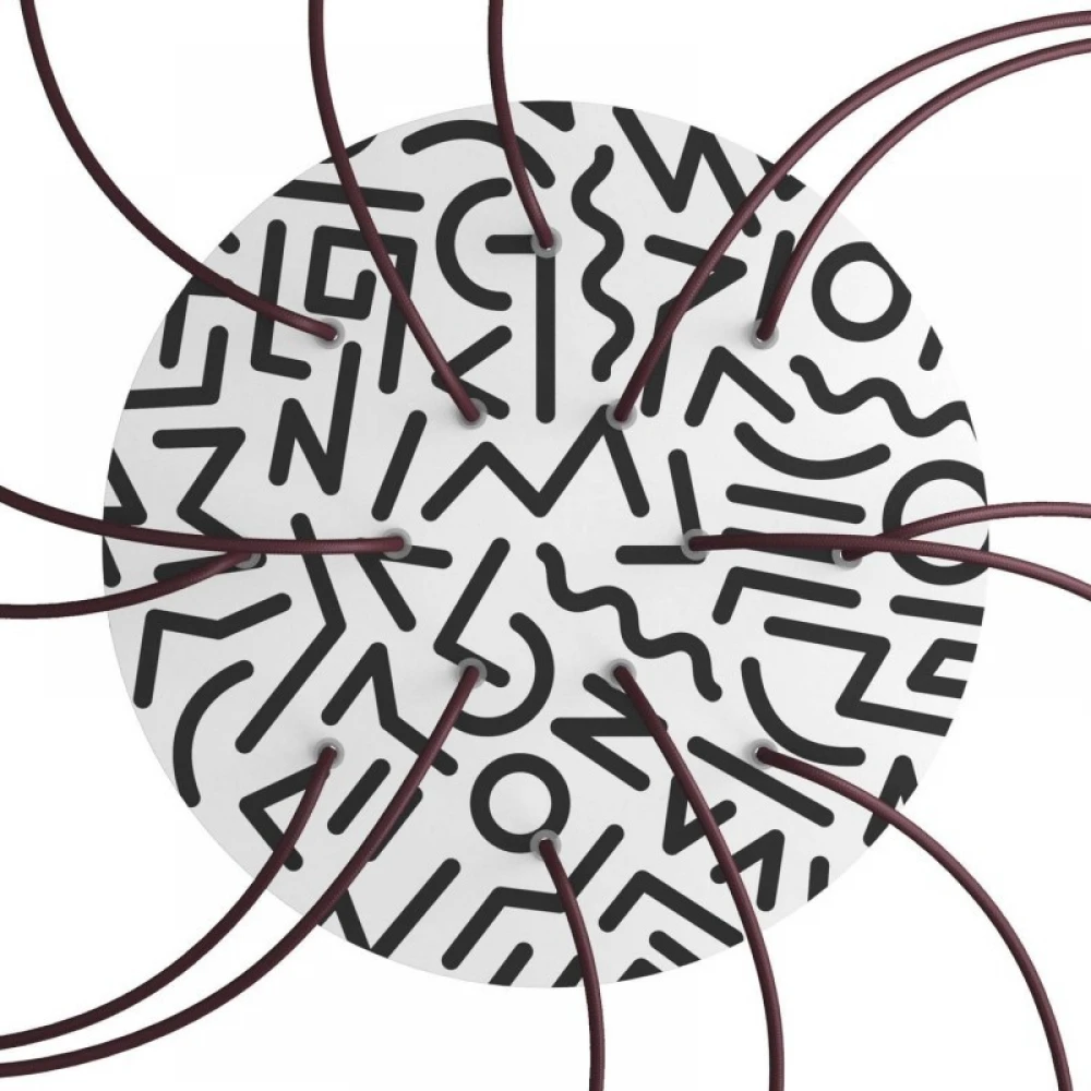 Ροζέτα Rose-One 400mm Στρογγυλή με 14 Τρύπες Σε Διάφορα Σχέδια - Creative Cables