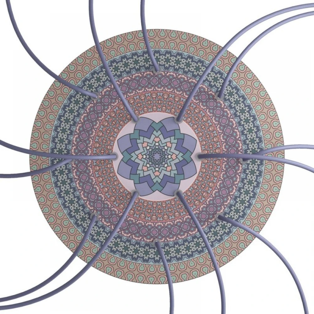 Ροζέτα Rose-One 400mm Στρογγυλή με 14 Τρύπες Σε Διάφορα Σχέδια - Creative Cables