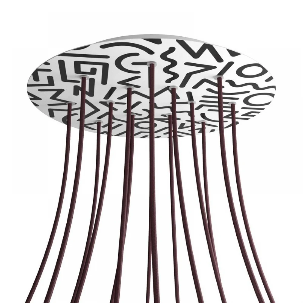 Ροζέτα Rose-One 400mm Στρογγυλή με 14 Τρύπες Σε Διάφορα Σχέδια - Creative Cables