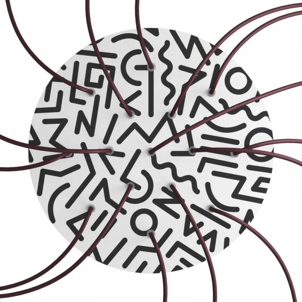 Ροζέτα Rose-One 400mm Στρογγυλή με 15 Τρύπες Street Art - Creative Cables