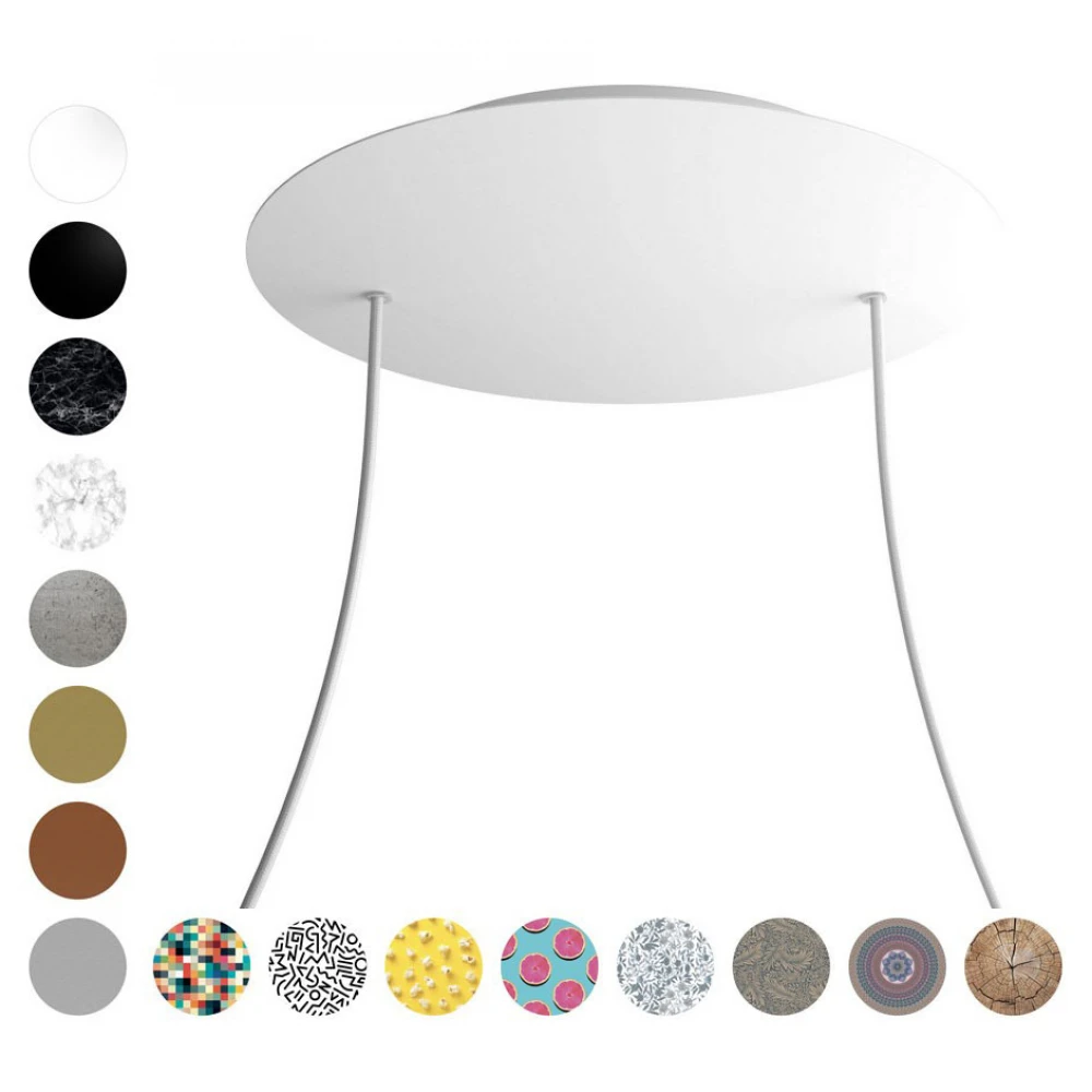 Ροζέτα Rose-One 400mm Στρογγυλή με 2 Τρύπες Σε Διάφορα Σχέδια - Creative Cables