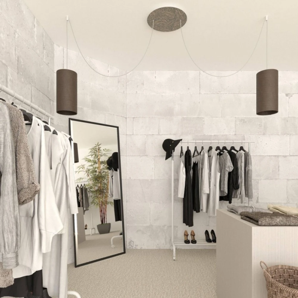 Ροζέτα Rose-One 400mm Στρογγυλή με 2 Τρύπες Σε Διάφορα Σχέδια - Creative Cables