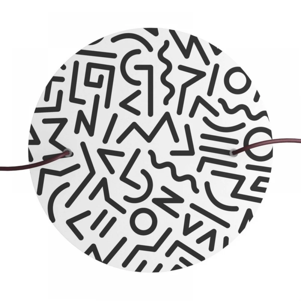 Ροζέτα Rose-One 400mm Στρογγυλή με 2 Τρύπες Σε Διάφορα Σχέδια - Creative Cables