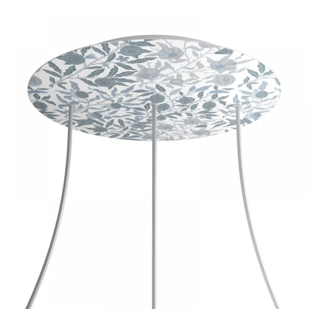 Ροζέτα Rose-One 400mm Στρογγυλή με 3 Τρύπες Σε Σειρά Blossom - Creative Cables