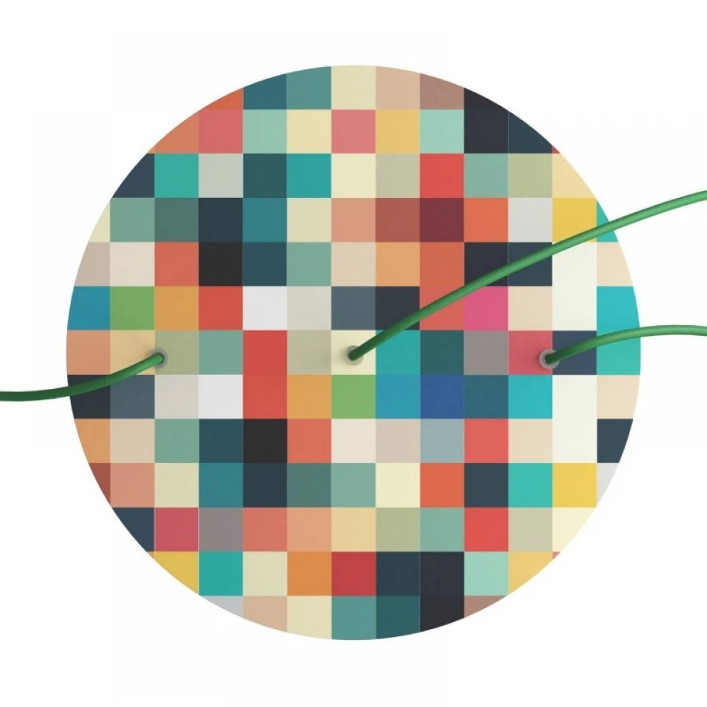 Ροζέτα Rose-One 400mm Στρογγυλή με 3 Τρύπες Σε Σειρά Palette - Creative Cables