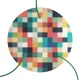 Ροζέτα Rose-One 400mm Στρογγυλή με 3 Τρύπες Σε Palette Σχέδιο - Creative Cables
