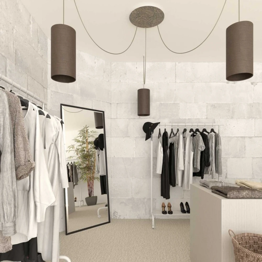 Ροζέτα Rose-One 400mm Στρογγυλή με 3 Τρύπες Σε Σχέδιo με Πορτοκάλια - Creative Cables