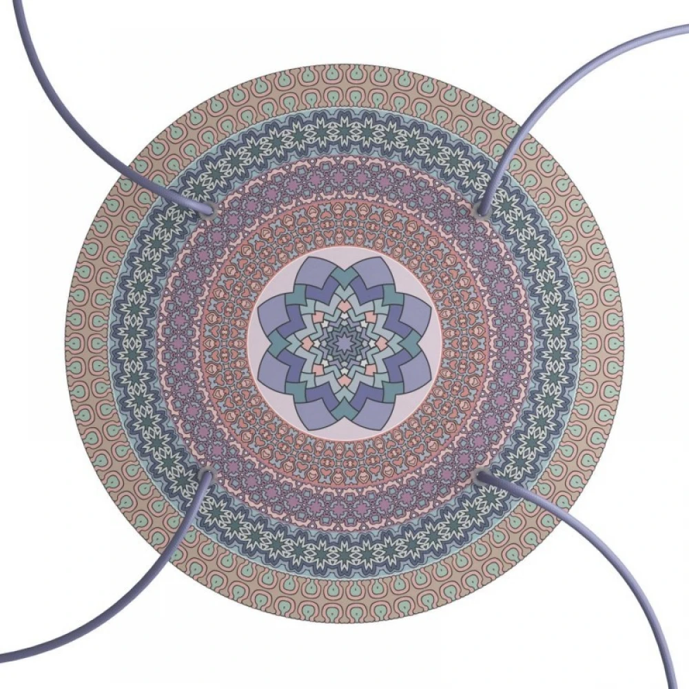 Ροζέτα Rose-One 400mm Στρογγυλή με 4 Τρύπες Σε Διάφορα Σχέδια - Creative Cables