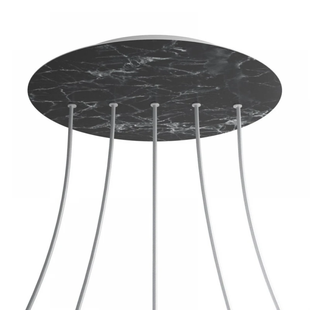 Ροζέτα Rose-One 400mm Στρογγυλή με 5 Τρύπες Σε Σειρά Σε Διάφορα Σχέδια - Creative Cables