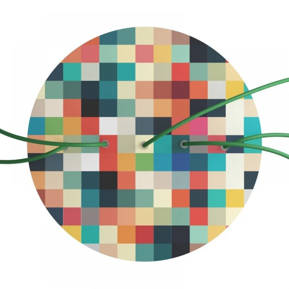 Ροζέτα Rose-One 400mm Στρογγυλή με 5 Τρύπες Σε Σειρά Σε Διάφορα Σχέδια - Creative Cables