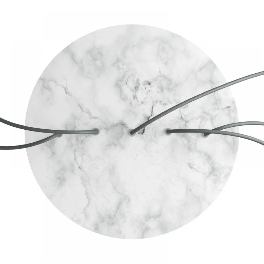 Ροζέτα Rose-One 400mm Στρογγυλή με 5 Τρύπες Σε Σειρά Σε Διάφορα Σχέδια - Creative Cables