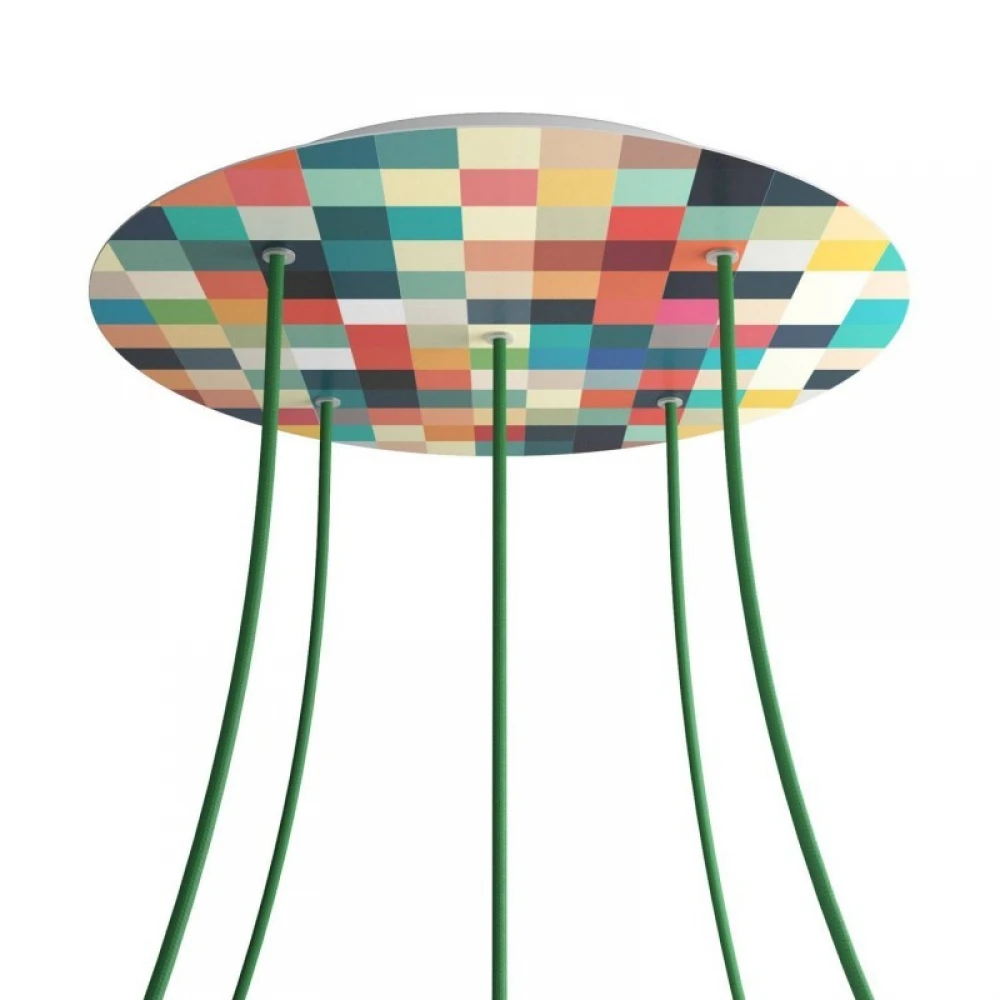 Ροζέτα Rose-One 400mm Στρογγυλή με 5 Τρύπες Σε Διάφορα Σχέδια - Creative Cables