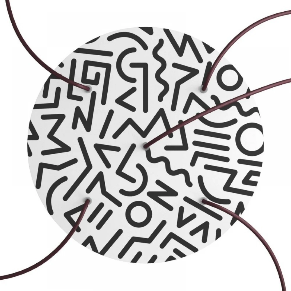 Ροζέτα Rose-One 400mm Στρογγυλή με 5 Τρύπες Σε Διάφορα Σχέδια - Creative Cables