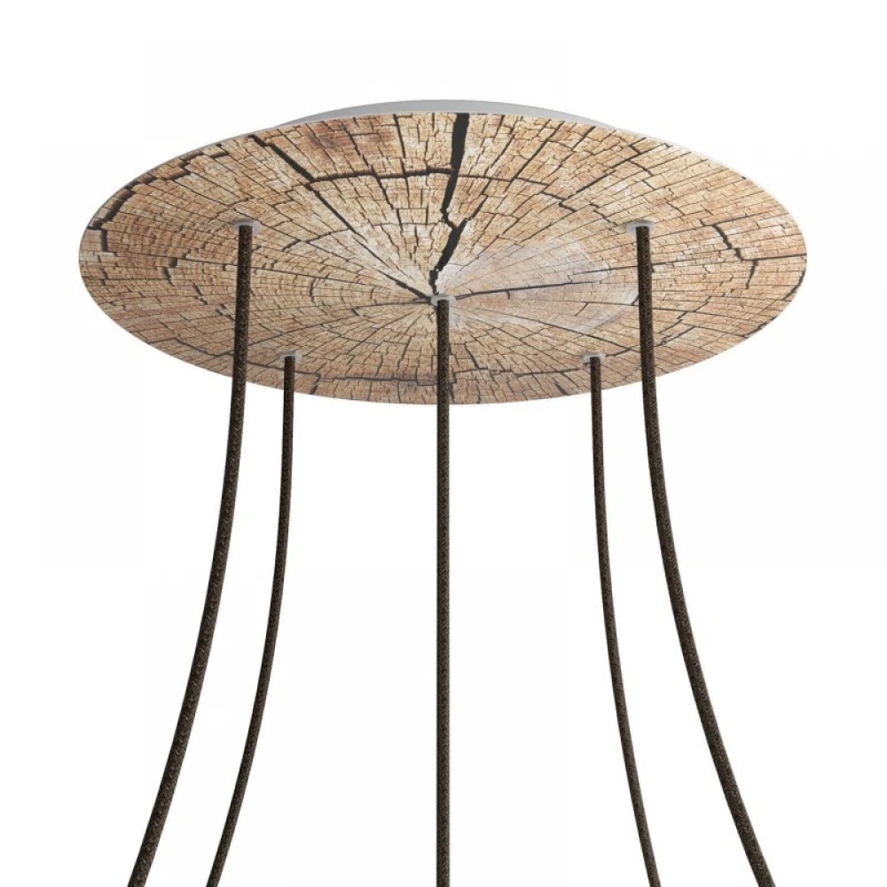 Ροζέτα Rose-One 400mm Στρογγυλή με 5 Τρύπες Σε Διάφορα Σχέδια - Creative Cables