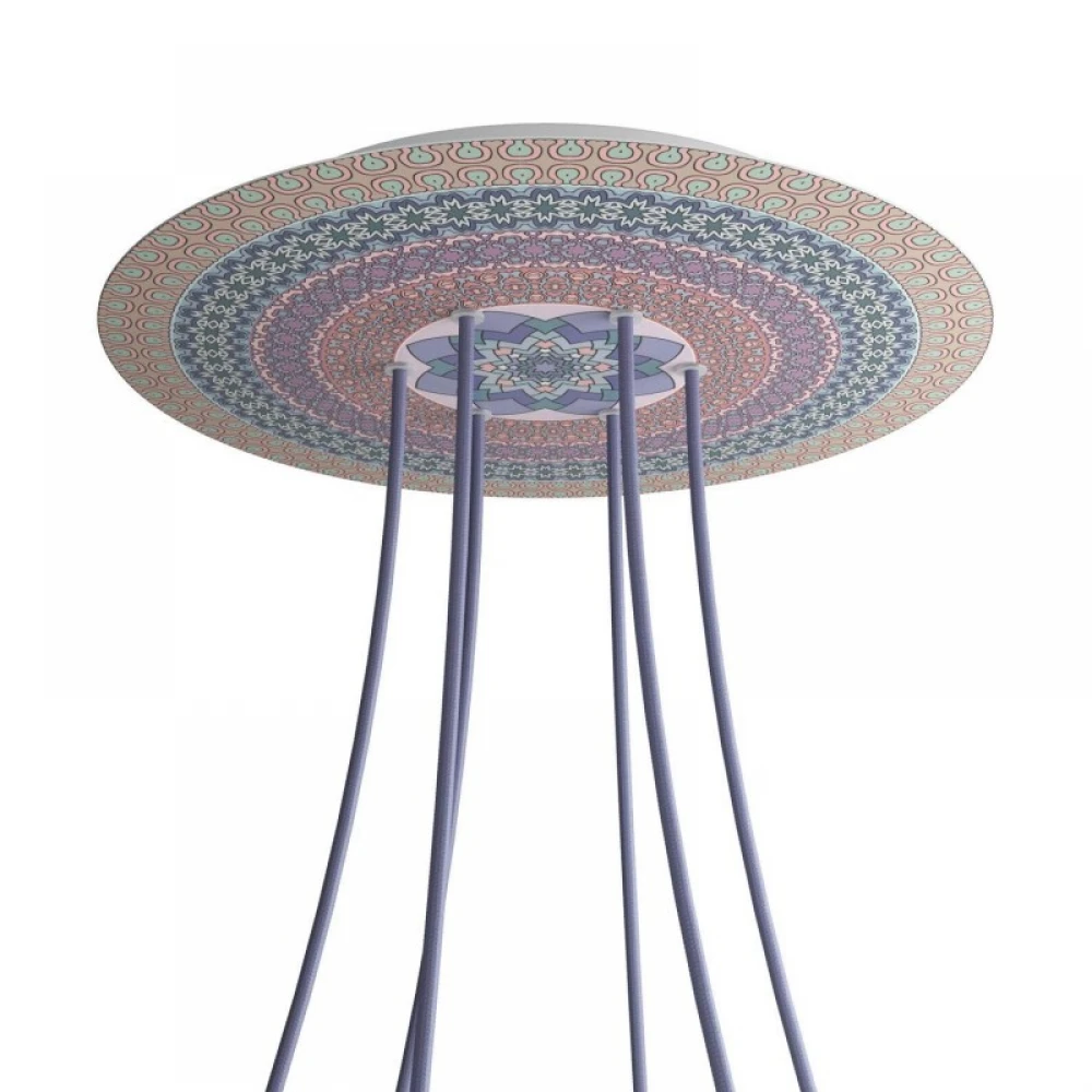 Ροζέτα Rose-One 400mm Στρογγυλή με 6 Τρύπες Σε Διάφορα Σχέδια - Creative Cables