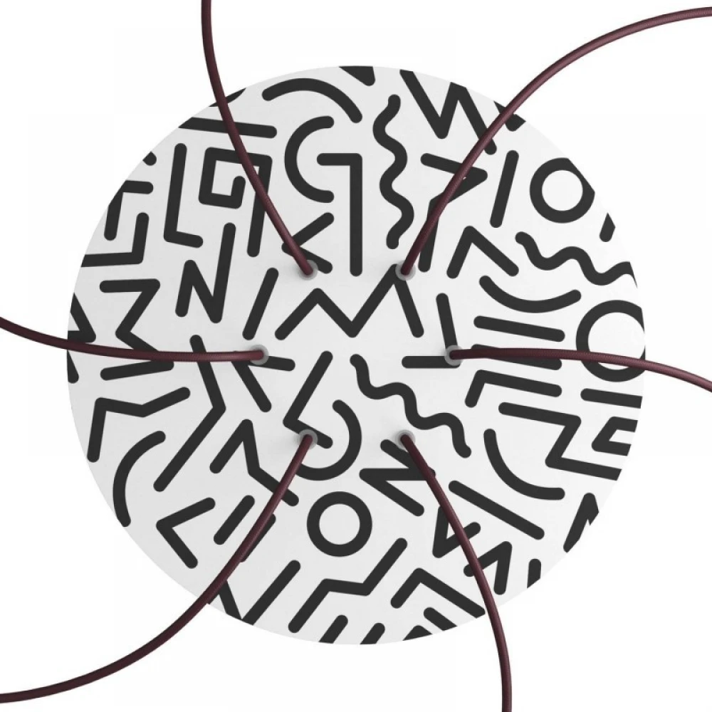 Ροζέτα Rose-One 400mm Στρογγυλή με 6 Τρύπες Σε Διάφορα Σχέδια - Creative Cables