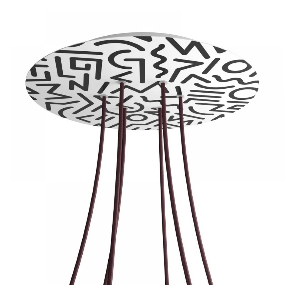 Ροζέτα Rose-One 400mm Στρογγυλή με 6 Τρύπες Σε Διάφορα Σχέδια - Creative Cables