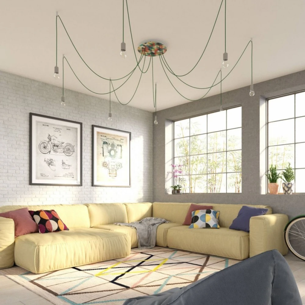 Ροζέτα Rose-One 400mm Στρογγυλή με 8 Τρύπες Σε Διάφορα Σχέδια - Creative Cables