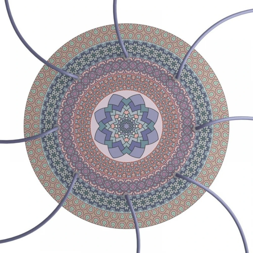 Ροζέτα Rose-One 400mm Στρογγυλή με 8 Τρύπες Σε Διάφορα Σχέδια - Creative Cables