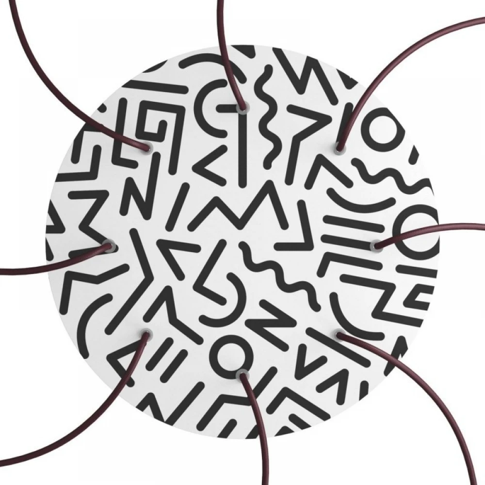 Ροζέτα Rose-One 400mm Στρογγυλή με 8 Τρύπες Σε Διάφορα Σχέδια - Creative Cables